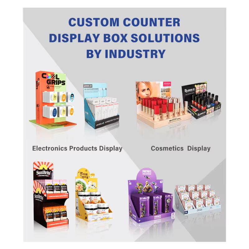 Custom Cardboard Counter Display Box for Retail and Prom ( (5)