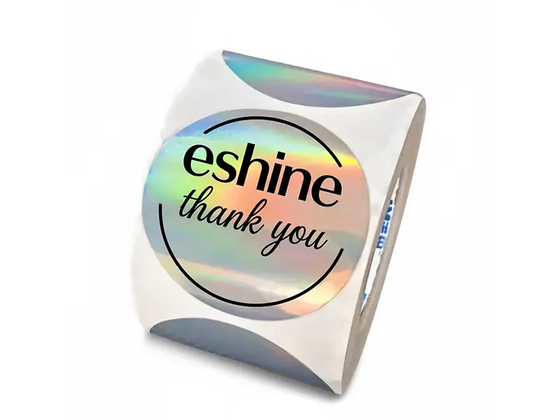 Custom Waterproof Hologram Thank You Stickers Roll - 100pcs