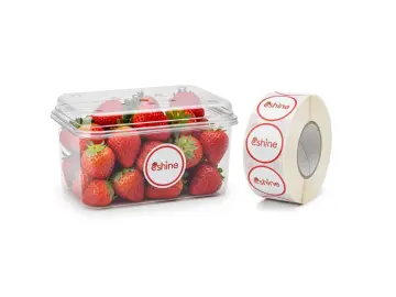 Custom Logo Die Cut round Sticker Colorful UV Printed PET Material for food Packaging