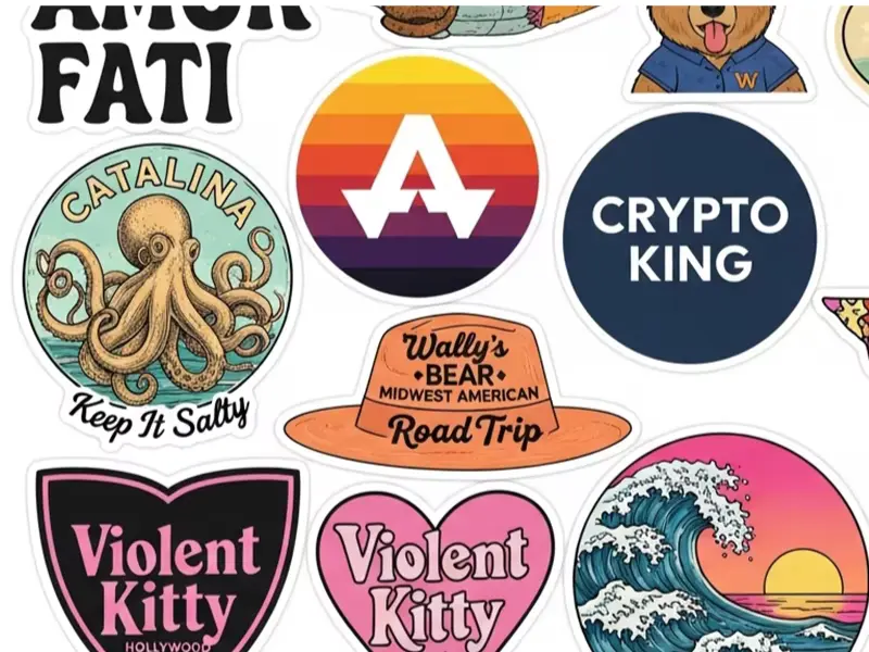 Custom Waterproof PVC Vinyl Cartoon Stickers - High Quality