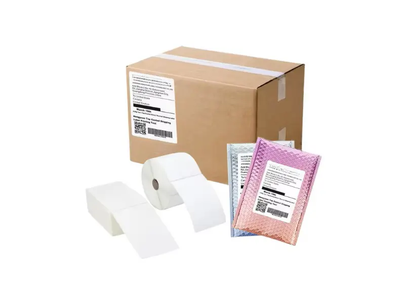 4x6 Inch Thermal Delivery Label, Adhesive Paper Roll, Custom Shippin.jpg