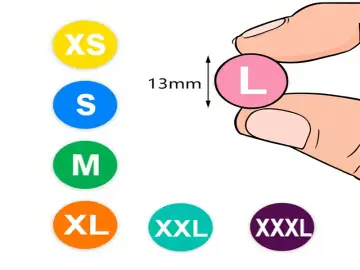 Wholesale Custom Waterproof Size Stickers for Clothes & Hats