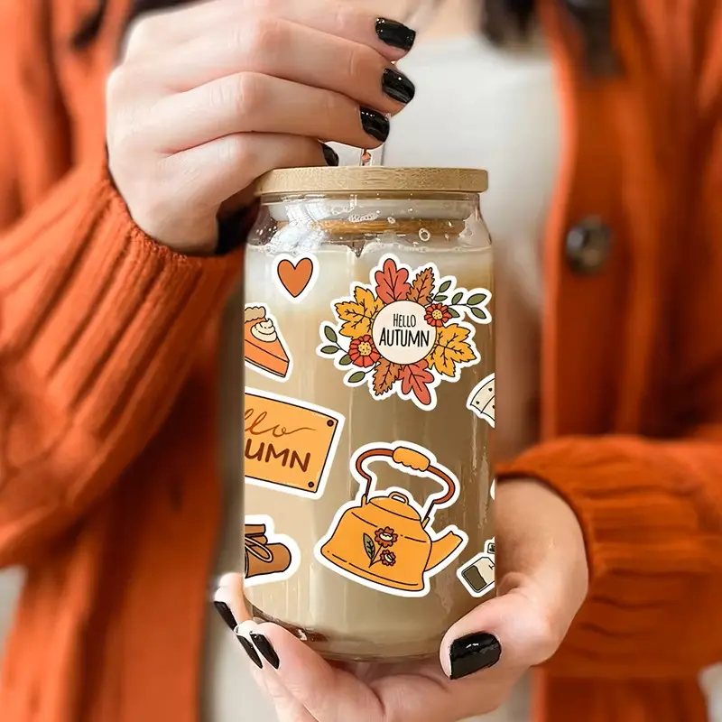 Wholesale custom 3D transfer UV DTF decorative stickers  (1)