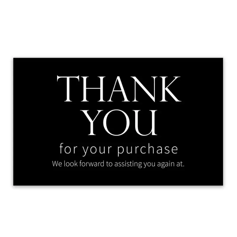 Wholesale Luxury Custom Thank You Cards with Logo, Embossed (5)