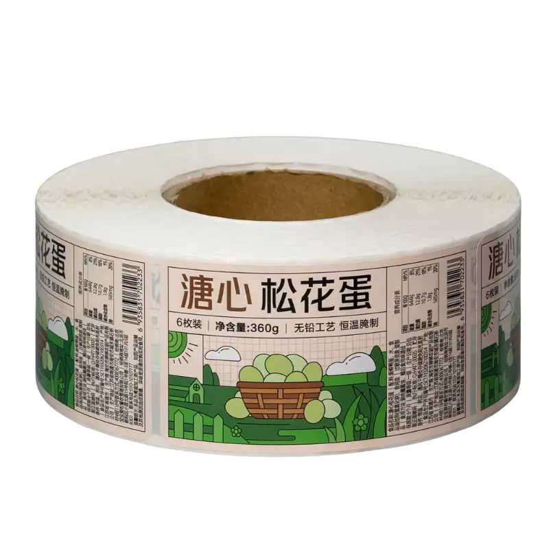 Factory-customized PVC pressure-sensitive labels with hot foil stampin (