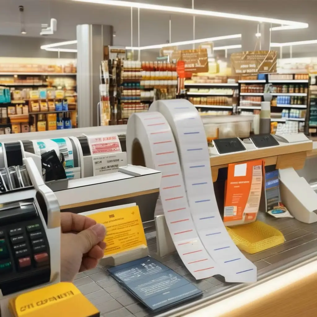 Certification piggyback labels blue line three-layer glossy finish  (1)