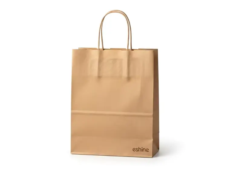 High-Quality Custom Kraft Paper Bags with Handles for Food