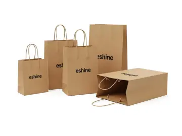 High Quality Customised Paper Bag Kraft Paper Bag with Handle Printed for Food